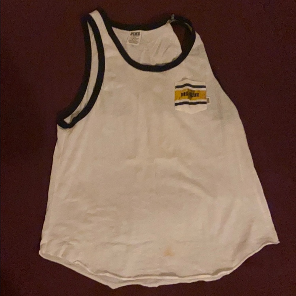 Pink Michigan (Go Blue) tank top